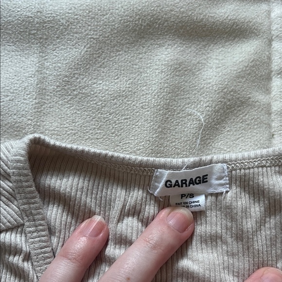 Laced Ribbed Tank Top - Picture 2 of 2